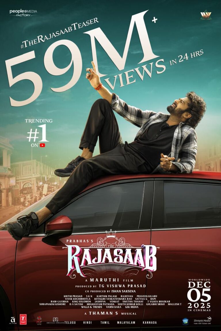 రికార్డులు క్రియేట్ చేస్తున్న “రాజా సాబ్” టీజర్